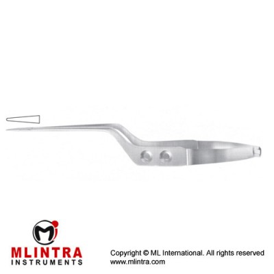 Yasargil Micro Needle Holder Straight - Bayonet Shaped - Smooth Jaws Stainless Steel, 20 cm - 8"